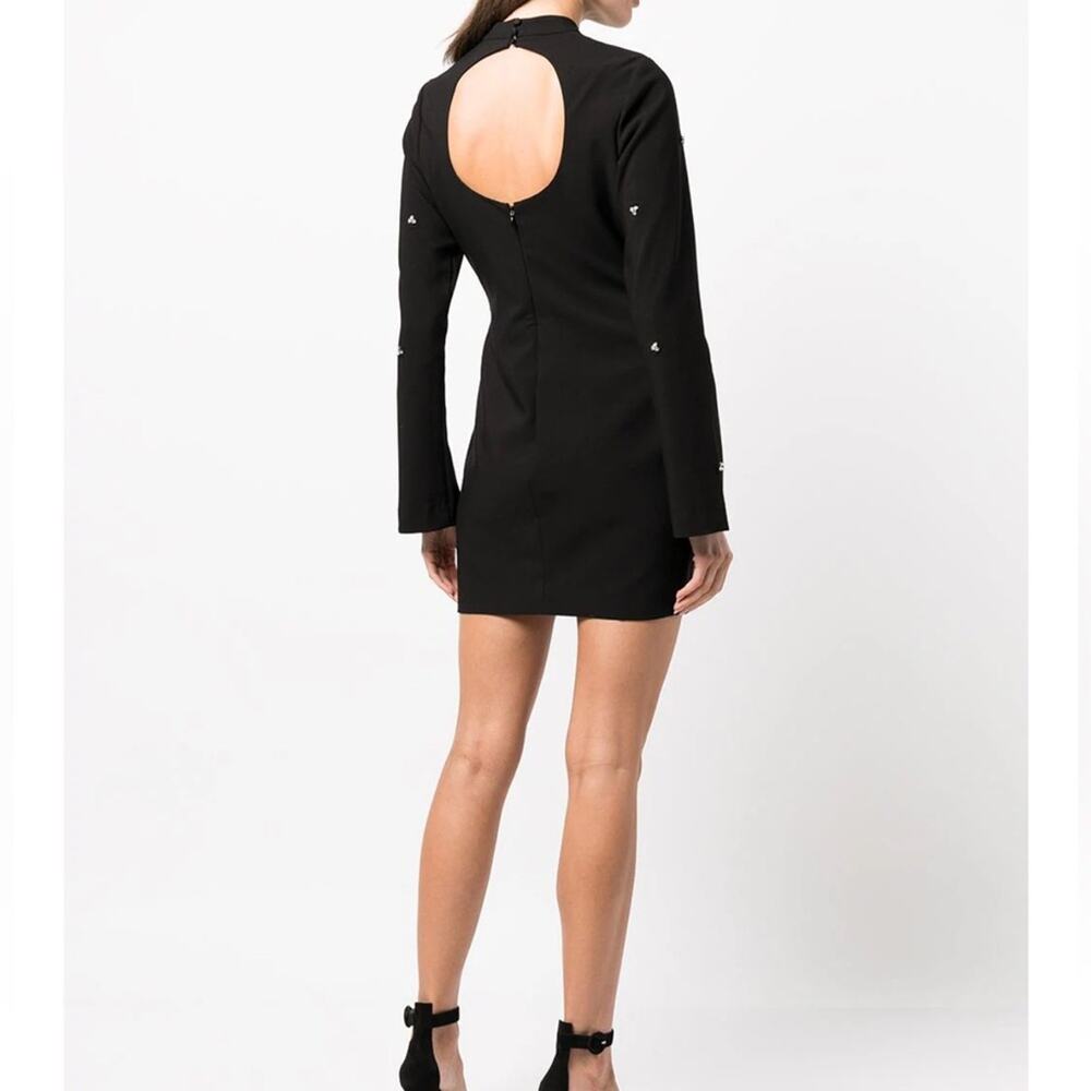 Likely Phillips Diamond Stud Detail Mini Dress Black New Size 4 - Picture 3 of 9